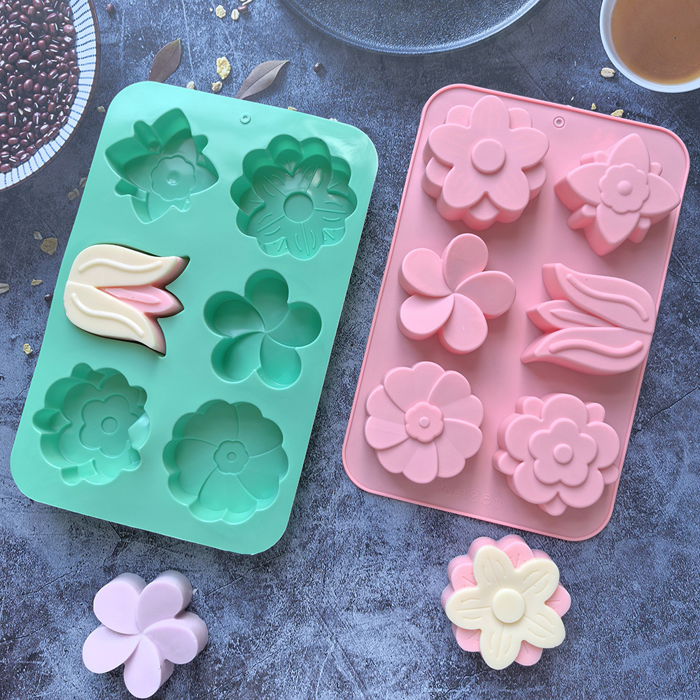 Soap Making Equipment - kinds Flower Silicone Molds Different Flower-shaped