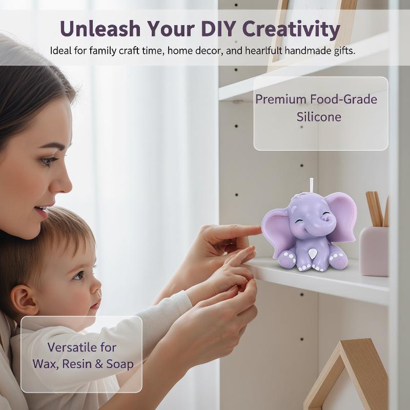 Cute 3D Elephant Silicone Cand - đánh giá và giá Soap Making Equipment