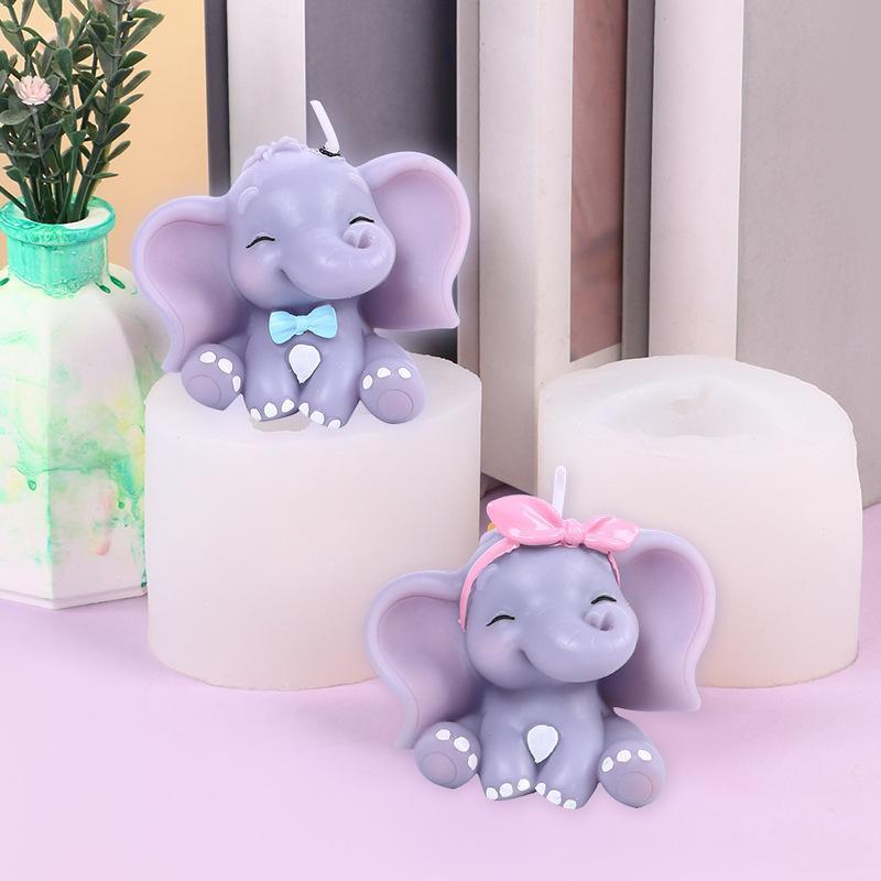 Cute 3D Elephant Silicone Cand - đánh giá và giá Soap Making Equipment