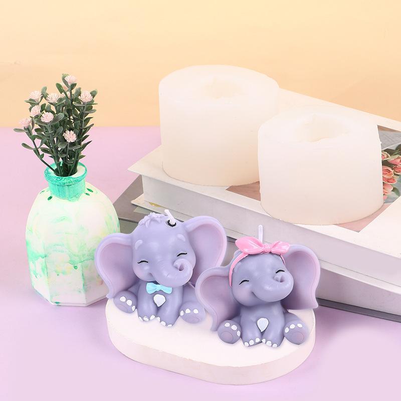 Cute 3D Elephant Silicone Cand - đánh giá và giá Soap Making Equipment