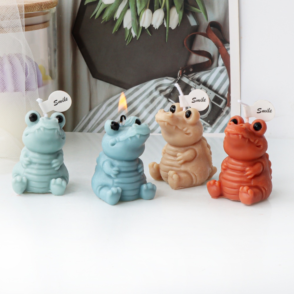 3D Cute Crocodile Candle Silic - đánh giá và giá Soap Making Gifts