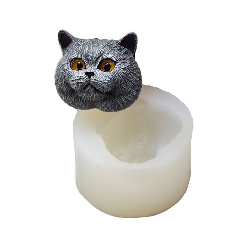 Silicone Mold Short-haired Cat - đánh giá và giá Soap Making Equipment