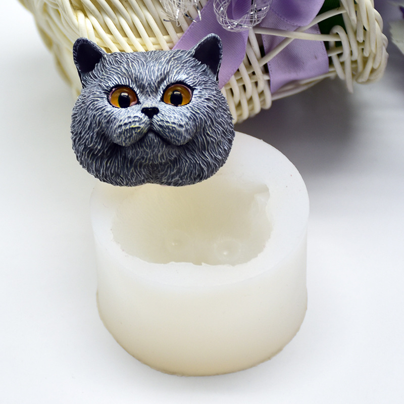 Silicone Mold Short-haired Cat - đánh giá và giá Soap Making Equipment