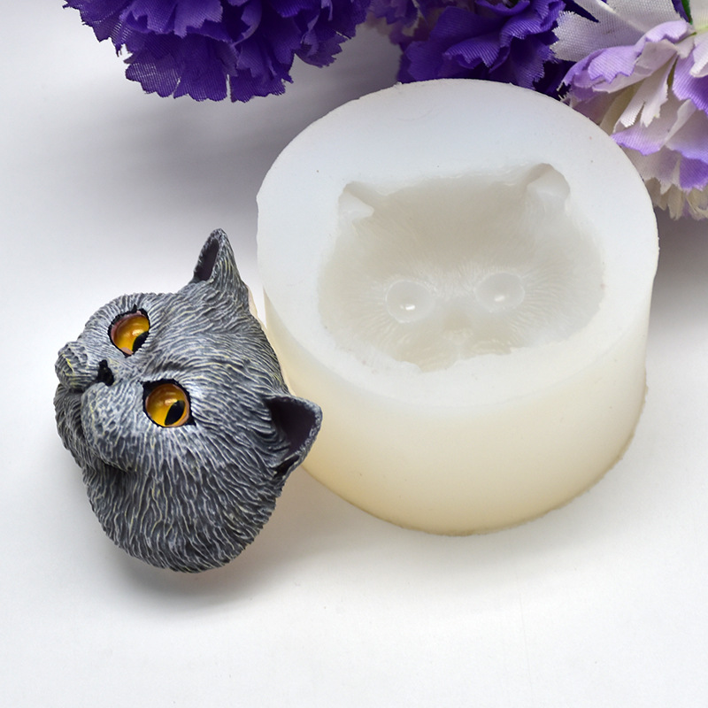 Silicone Mold Short-haired Cat - đánh giá và giá Soap Making Equipment