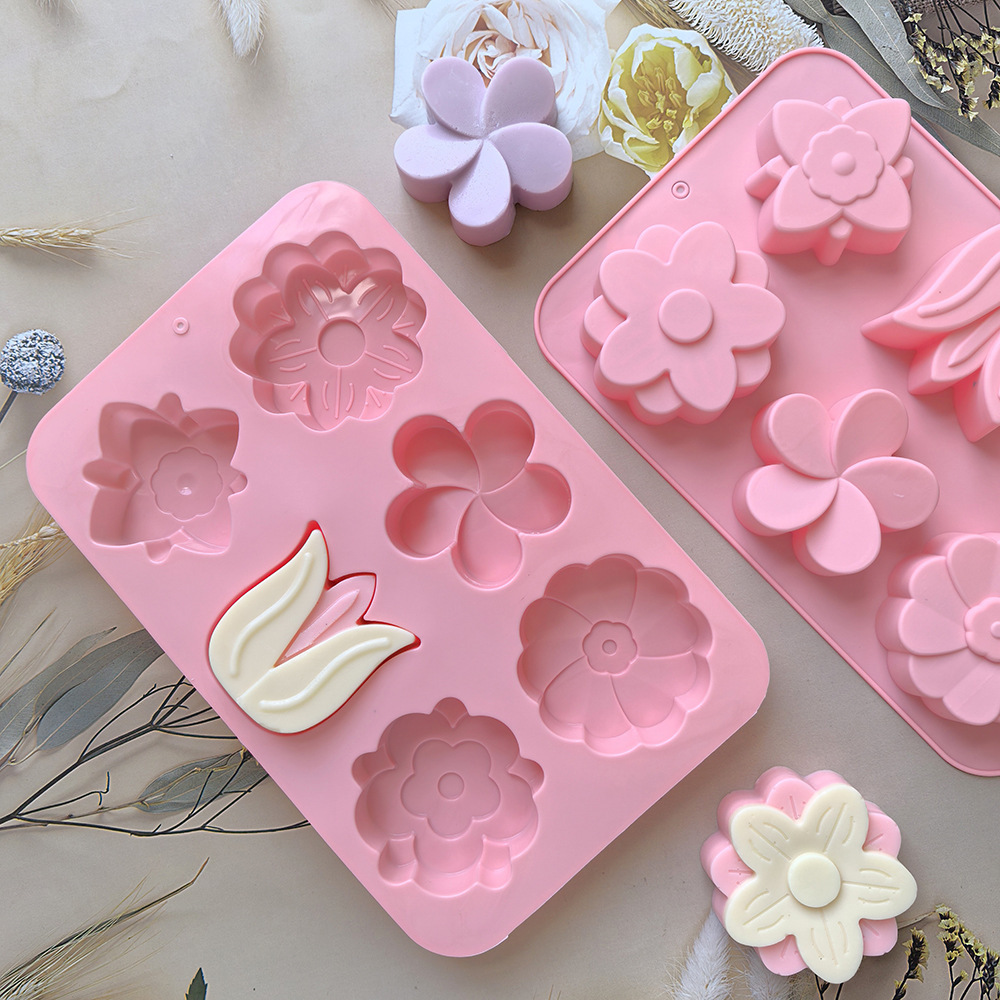 kinds Flower Silicone Molds Di - đánh giá và giá Soap Making Equipment