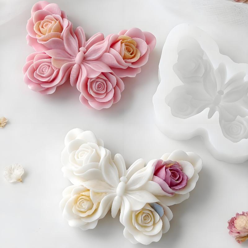 DIY Rose Butterfly Form Silico - đánh giá và giá Soap Making Tray