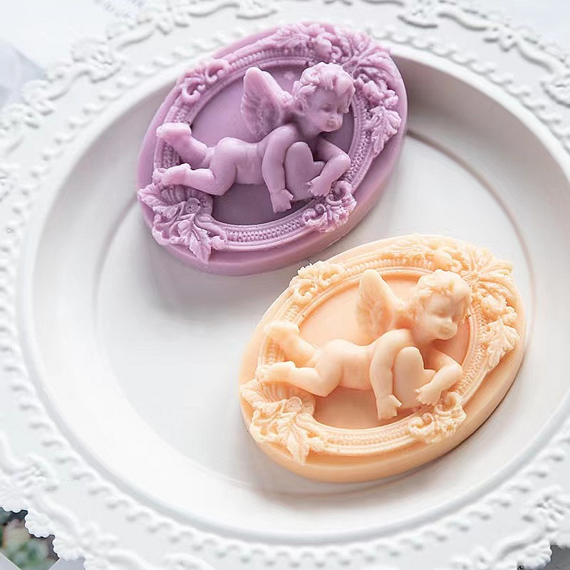 3D Angel Kids Shaped Silicone  - đánh giá và giá Soap Making Gifts